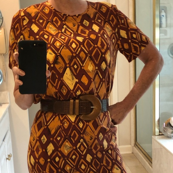 Via Seta Studio Silk Blouse & Skirt (2 piece set) Sz: 6 Petite - Picture 1 of 8